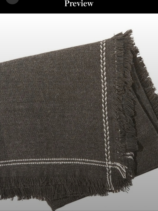 Olive & Pique Accessories - OLIVE & PIQUE Lola Blanket Scarf - Charcoal